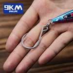 Load image into Gallery viewer, 9KM Fishing Hooks 25Pcs Fishing Jigging Hook Carp Eye Worm Barbed Inline Hooks Saltwater High Carbon Steel Fishing Accessories
