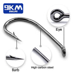 Lade das Bild in den Galerie-Viewer, 9KM Fly Tying Hooks Nymph Hook 50~200Pcs Jig Hooks Fly Tying Materials Dry Nymph Strimp&amp;Pupa Pupa Hooks Barbed Fishing Tackle
