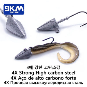 Triangle Head Hooks 10~20Pcs Saltwater Fishing Hooks Soft Worm Fishing –  9km-dwlife