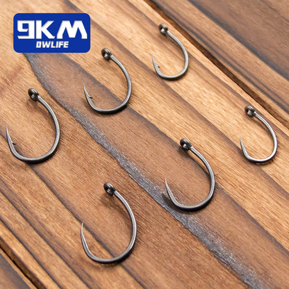 Carp Fishing Hooks 50~100Pcs Barbed/Barbless Fishing Hooks Fly Curved Tying Wet Fly Hooks Wide Gap Saltwater Stream Fishing Hook