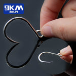 Lade das Bild in den Galerie-Viewer, 9KM Fishing Hooks 25Pcs Fishing Jigging Hook Carp Eye Worm Barbed Inline Hooks Saltwater High Carbon Steel Fishing Accessories
