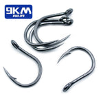 Lade das Bild in den Galerie-Viewer, 9KM Fishing Hook Saltwater 15~30Pcs Stainless Steel Heavy Duty 
