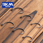 Load image into Gallery viewer, Carp Fishing Hooks 50~100Pcs Barbed/Barbless Fishing Hooks Fly Curved Tying Wet Fly Hooks Wide Gap Saltwater Stream Fishing Hook
