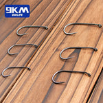 Lade das Bild in den Galerie-Viewer, 9KM Baitholder Fishing Hooks 50~200Pcs Live Bait Hook Barbed Shank Down Eye Offset Circle Hook Carp Fishing Jig Worm Hook Tackle
