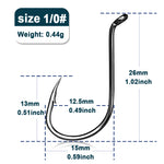 Lade das Bild in den Galerie-Viewer, 9KM Octopus Fishing Hook Sea Carp Fishing Lures Barbed Hooks Black 50~100Pcs Fishing Jig Worm Hooks Tackle Saltwater Freshwater
