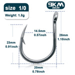 Load image into Gallery viewer, 9KM Fishing Hook Saltwater 15~30Pcs Stainless Steel Heavy Duty Fishing Assist Hooks Big Carp Live Bait Jigging Hook Barbed Hook
