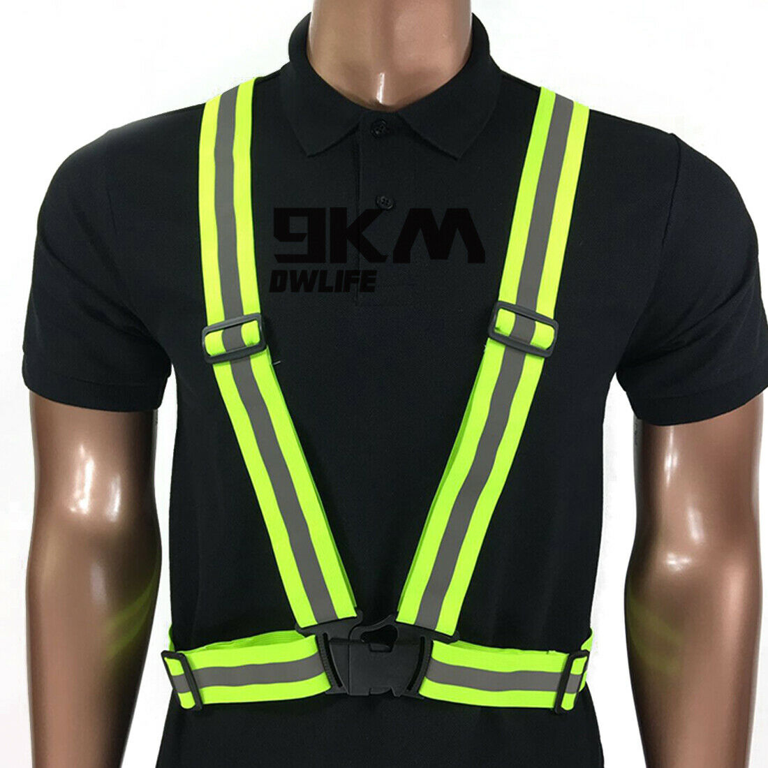 Reflective Vest Jacket High Visibility Adjustable - 12 Colors