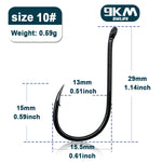 Lade das Bild in den Galerie-Viewer, 9KM Fishing Hooks 50~100Pcs Octopus Beak Hook Carp Fishing Jigging Hook Barbed Black High Carbon Steel Ice Fishing Accessories
