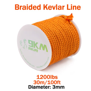 High Strength Orange Kevlar Line（Small Roll）