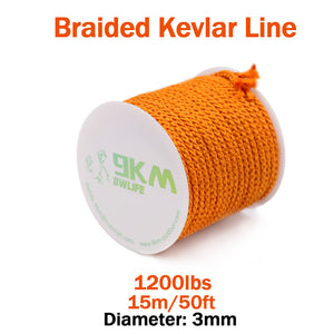 High Strength Orange Kevlar Line（Small Roll）