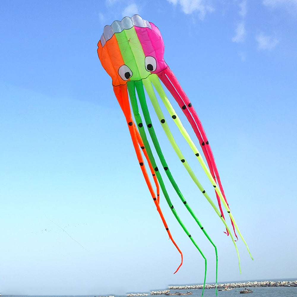 10m Fish Soft Kite Flying Kite Reel Large Inflatable Kite Adult Kite Gift  2022