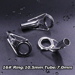 Load image into Gallery viewer, Silver 5Pcs Fishing Rod Tip Guides 1.6mm-3.2mm
