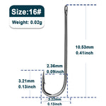 Load image into Gallery viewer, Fishing Hooks Long Shank Hooks Barbed Sea Aberdeen Hooks High Carbon Steel Carp Fishing Jig Worm Hook Freshwater Fishing Tackle
