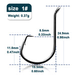 Load image into Gallery viewer, 9KM Circle Fishing Hooks 25~50Pcs Offset Carp Fishing Live Bait Barbed Hooks Catfish Bass Octopus Fishing Hooks Tackle Saltwater
