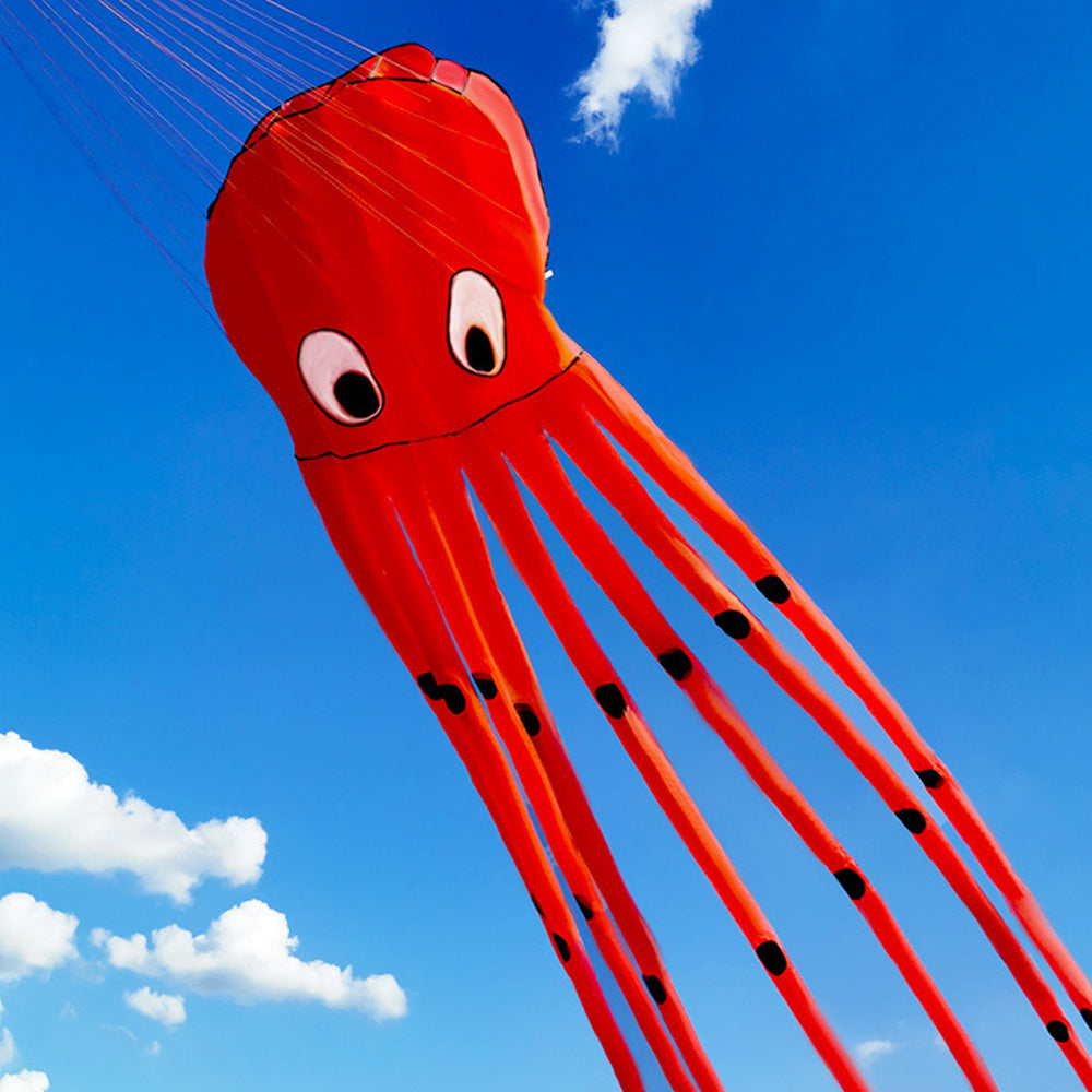 9KM 13color Big Octopus Kite 8m Large Single Line Soft Inflatable Kite