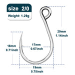 Load image into Gallery viewer, 9KM Fishing Hooks 25Pcs Fishing Jigging Hook Carp Eye Worm Barbed Inline Hooks Saltwater High Carbon Steel Fishing Accessories
