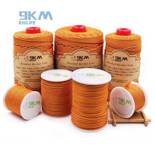 High Strength Orange Kevlar Line（On Spool） – 9km-dwlife