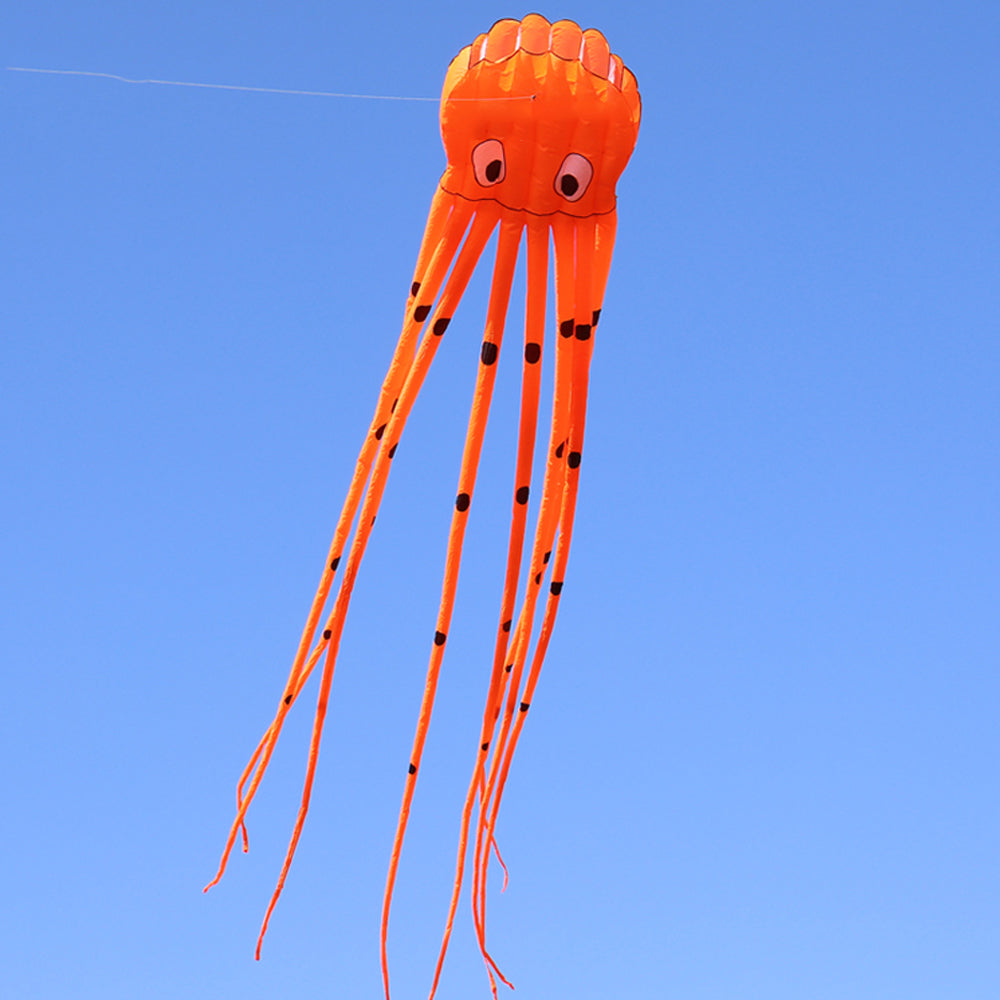 9KM 13color Big Octopus Kite 8m Large Single Line Soft Inflatable Kite