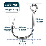 Lade das Bild in den Galerie-Viewer, 9KM Fishing Hooks 25Pcs Jig Hook Inline Carp Fishing Jigging Hook High Carbon Steel Saltwater Freshwater Fishing Accessories
