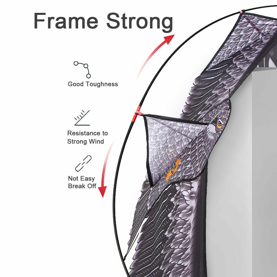 3.6m Single Line Animal Eagle Kite