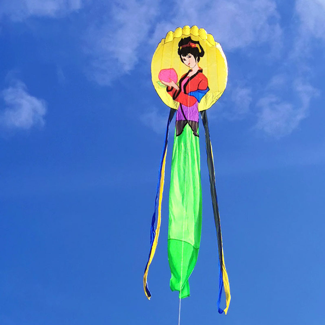 Traditional 3D 7m Soft Kite Fabulous Chang-e Flies to the Moon Single Line Kite