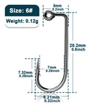 Load image into Gallery viewer, Fishing Jig Hook 50~200Pcs Degree Jig Hook High Carbon Steel Long Shank Jig Head Mold Aberdeen Hook Saltwater Fishing Tackle
