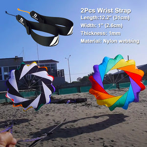 9KM 2m Spinning Windsock Ring Kite Line Laundry 30D Ripstop Nylon with Bag