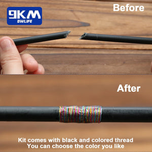 3Pcs Fishing Rod Repair Kit Carbon Fiber Sticks Pole Building