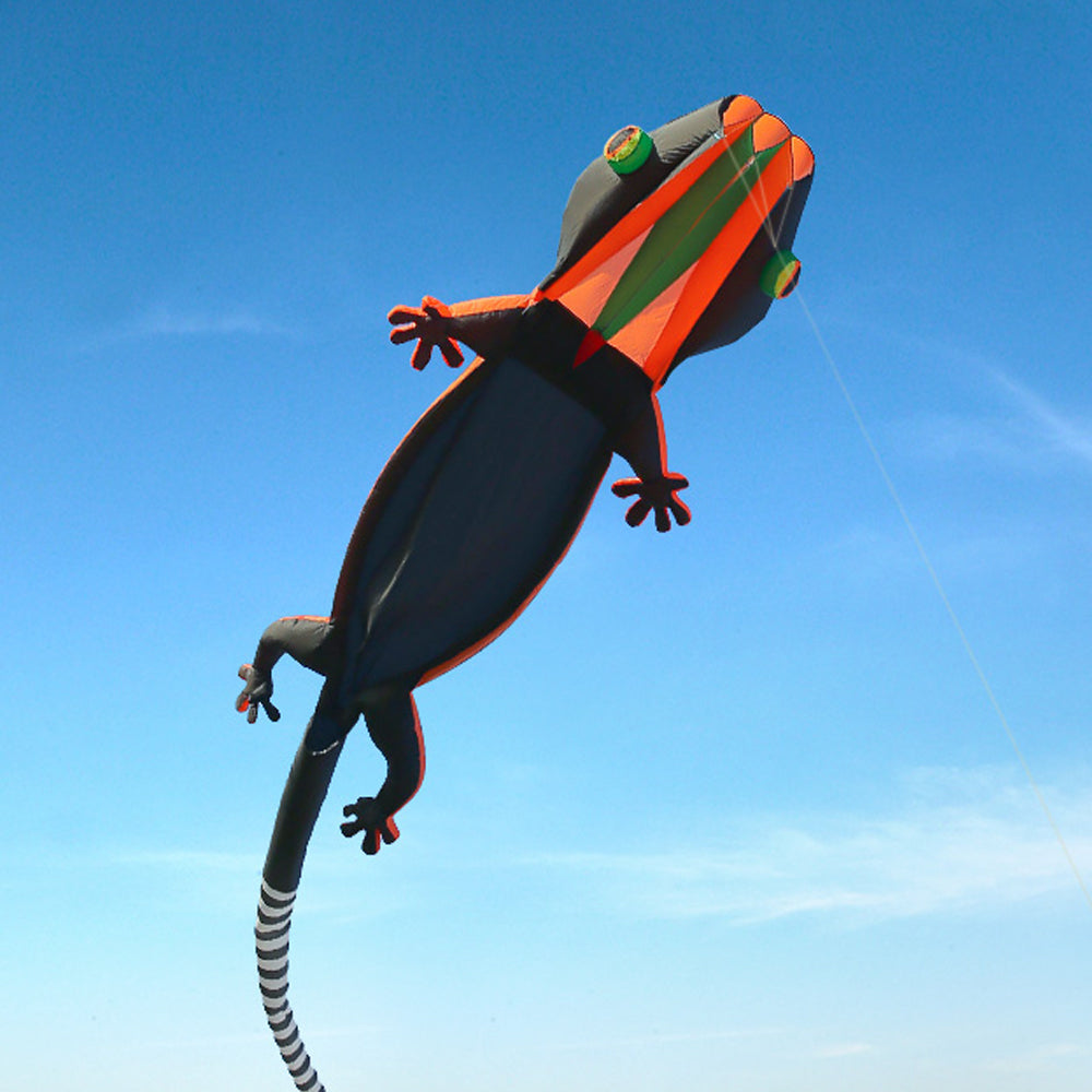 12m Giant Gecko Kite Single Line Soft Inflatable Kite 30D Ripstop Nylon with Bag