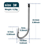 Load image into Gallery viewer, 9KM Seawater Fishing Hook 50~200Pcs Barbed Beak Long Shank Fishing Hooks Carp Jig Worm Hook Bait Fishing O&#39;shaughnessy Hooks
