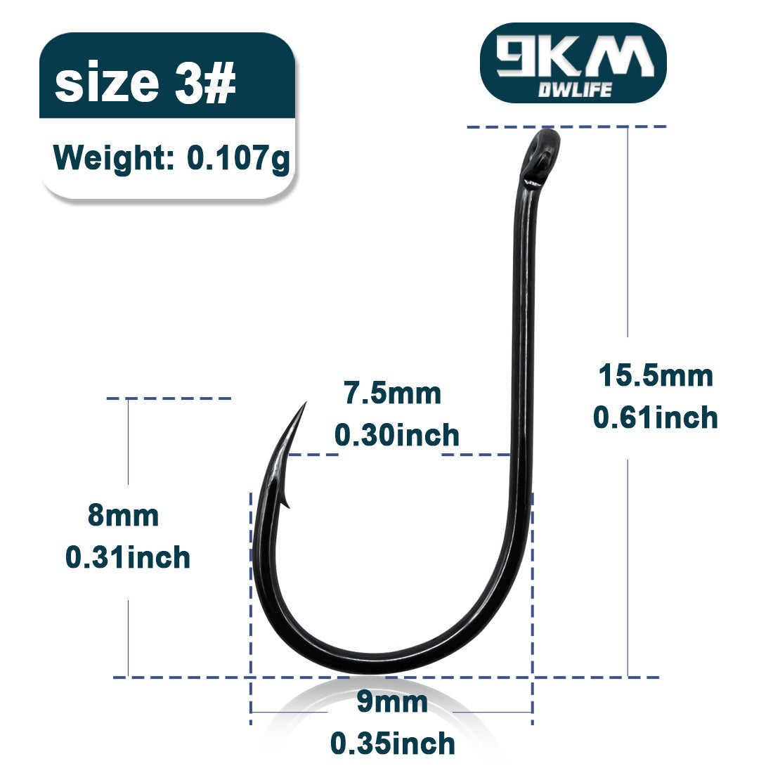 9KM Fishing Hooks 50~100Pcs Octopus Beak Hook Carp Fishing Jigging Hook Barbed Black High Carbon Steel Ice Fishing Accessories