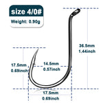 Lade das Bild in den Galerie-Viewer, 9KM Octopus Fishing Hook Sea Carp Fishing Lures Barbed Hooks Black 50~100Pcs Fishing Jig Worm Hooks Tackle Saltwater Freshwater
