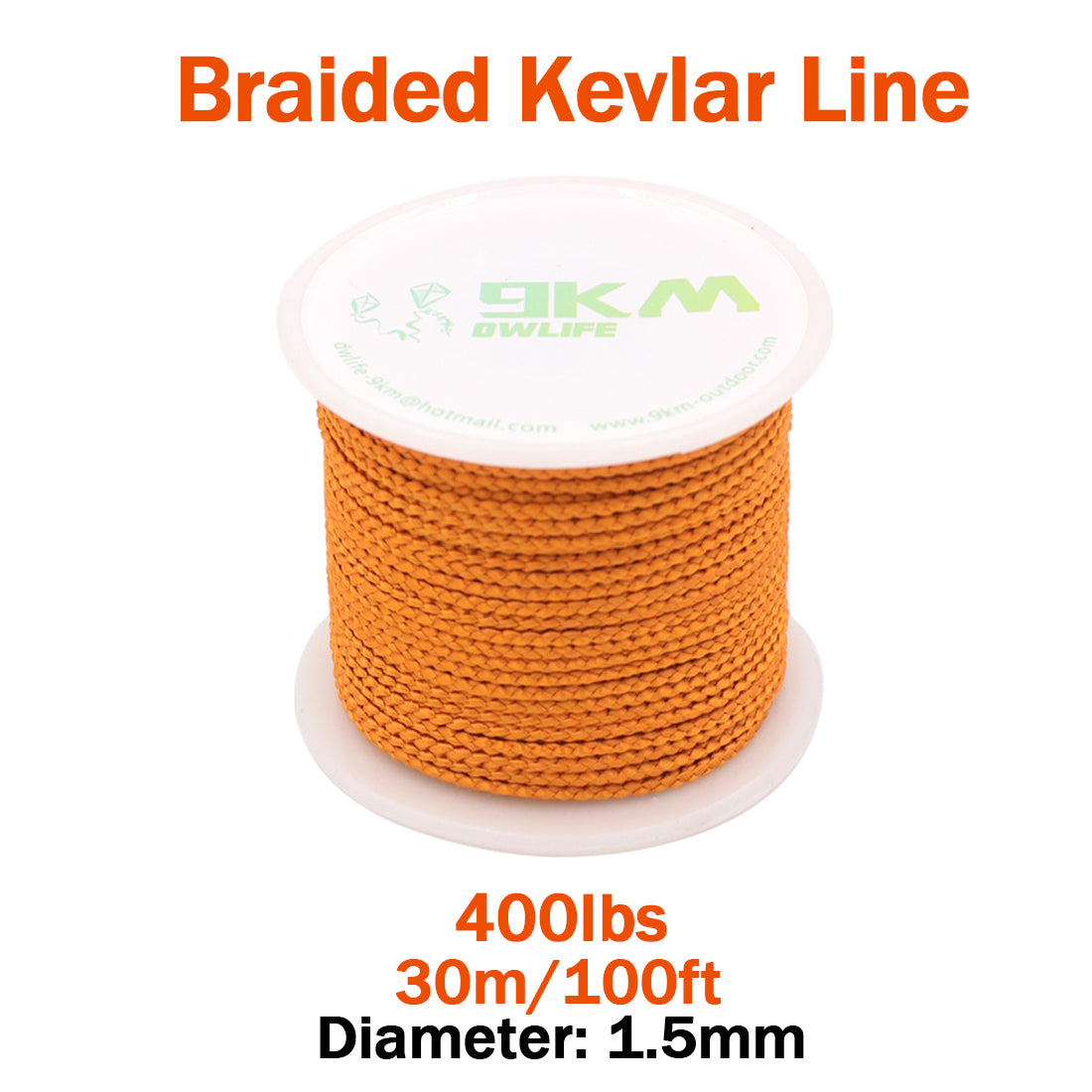 High Strength Orange Kevlar Line（Small Roll）