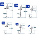 Load image into Gallery viewer, Triangle Head Hooks 10~20Pcs Saltwater Fishing Hooks Soft Worm Fishing
