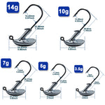 Load image into Gallery viewer, umbler Jig Head Fishing Hooks 10~20Pcs Soft Worm Lure
