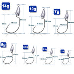 Load image into Gallery viewer, Bullet Jig Heads Fishing Hooks Saltwater Wide Gap Worm HooksBullet Jig Heads Fishing Hooks Saltwater Wide Gap Worm Hooks
