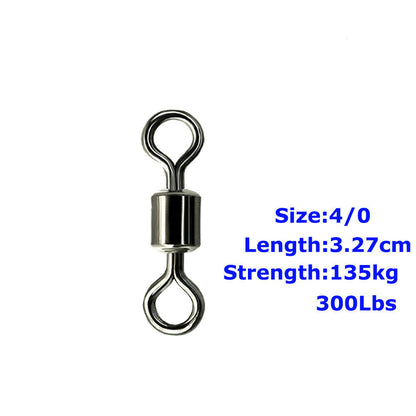 Fishing Barrel Bearing Rolling Swivel Solid Ring Connector