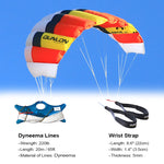 Lade das Bild in den Galerie-Viewer, 0.6sqm Power Traction Kites 2 x 20m x 220lb Flying Lines + Kite Wrist Strap + Bag
