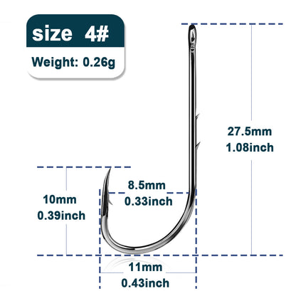 9KM Baitholder Fishing Hooks Sea Barbed Fishing Lures Shank Beak Live Bait Holder Carp Fishing Jig Worm Hooks Accessories Tackle