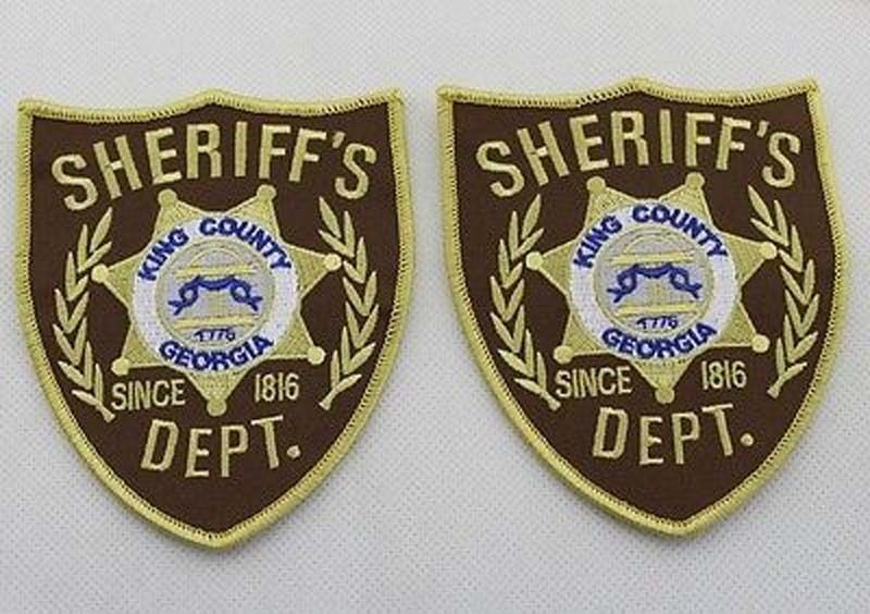 The Walking Dead King Country Sheriff Dept. Patch Shoulder Badge