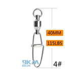 Load image into Gallery viewer, Ball Bearing Welded Rings Swivels with Cross Lock Snap
