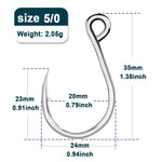 Load image into Gallery viewer, 9KM Fishing Hooks 25Pcs Fishing Jigging Hook Carp Eye Worm Barbed Inline Hooks Saltwater High Carbon Steel Fishing Accessories
