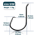 Load image into Gallery viewer, 9KM Circle Fishing Hooks 25~50Pcs Offset Carp Fishing Live Bait Barbed Hooks Catfish Bass Octopus Fishing Hooks Tackle Saltwater
