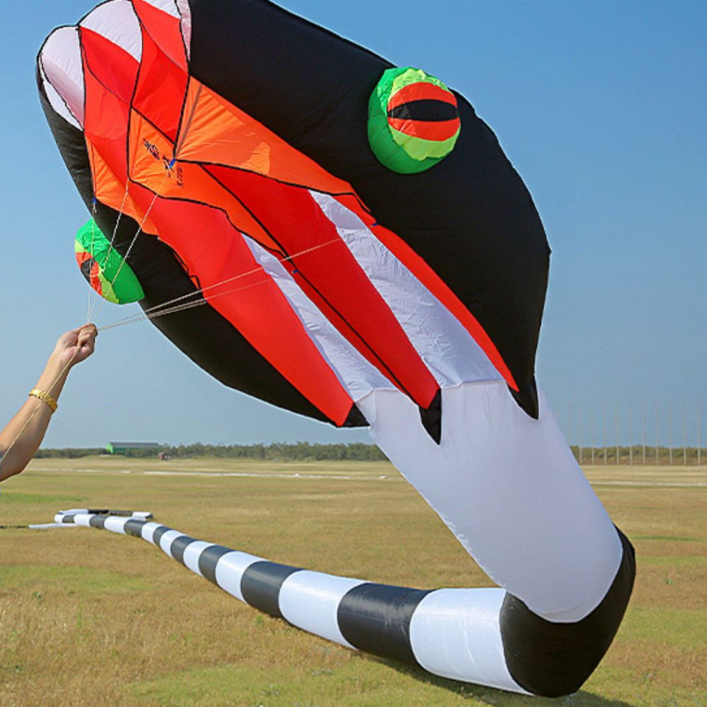 55m Snake Kite Big Single Line Soft Inflatable Kite with Bag