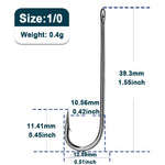 Load image into Gallery viewer, Fishing Hooks Long Shank Hooks Barbed Sea Aberdeen Hooks High Carbon Steel Carp Fishing Jig Worm Hook Freshwater Fishing Tackle
