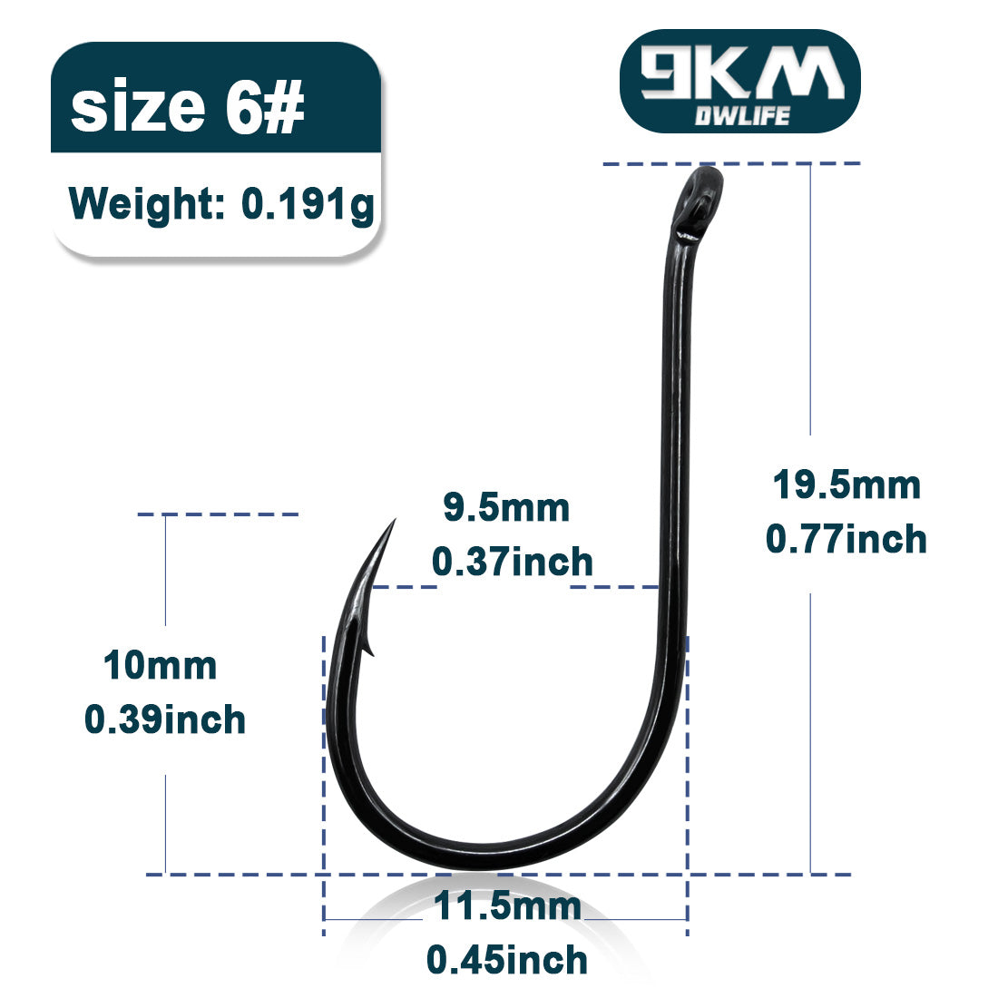 9KM Fishing Hooks 50~100Pcs Octopus Beak Hook Carp Fishing Jigging Hook Barbed Black High Carbon Steel Ice Fishing Accessories