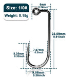 Lade das Bild in den Galerie-Viewer, Fishing Jig Hook 50~200Pcs Degree Jig Hook High Carbon Steel Long Shank Jig Head Mold Aberdeen Hook Saltwater Fishing Tackle
