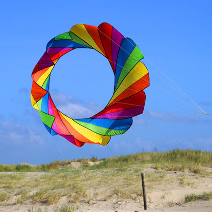 9KM 2m Spinning Windsock Ring Kite Line Laundry 30D Ripstop Nylon with Bag