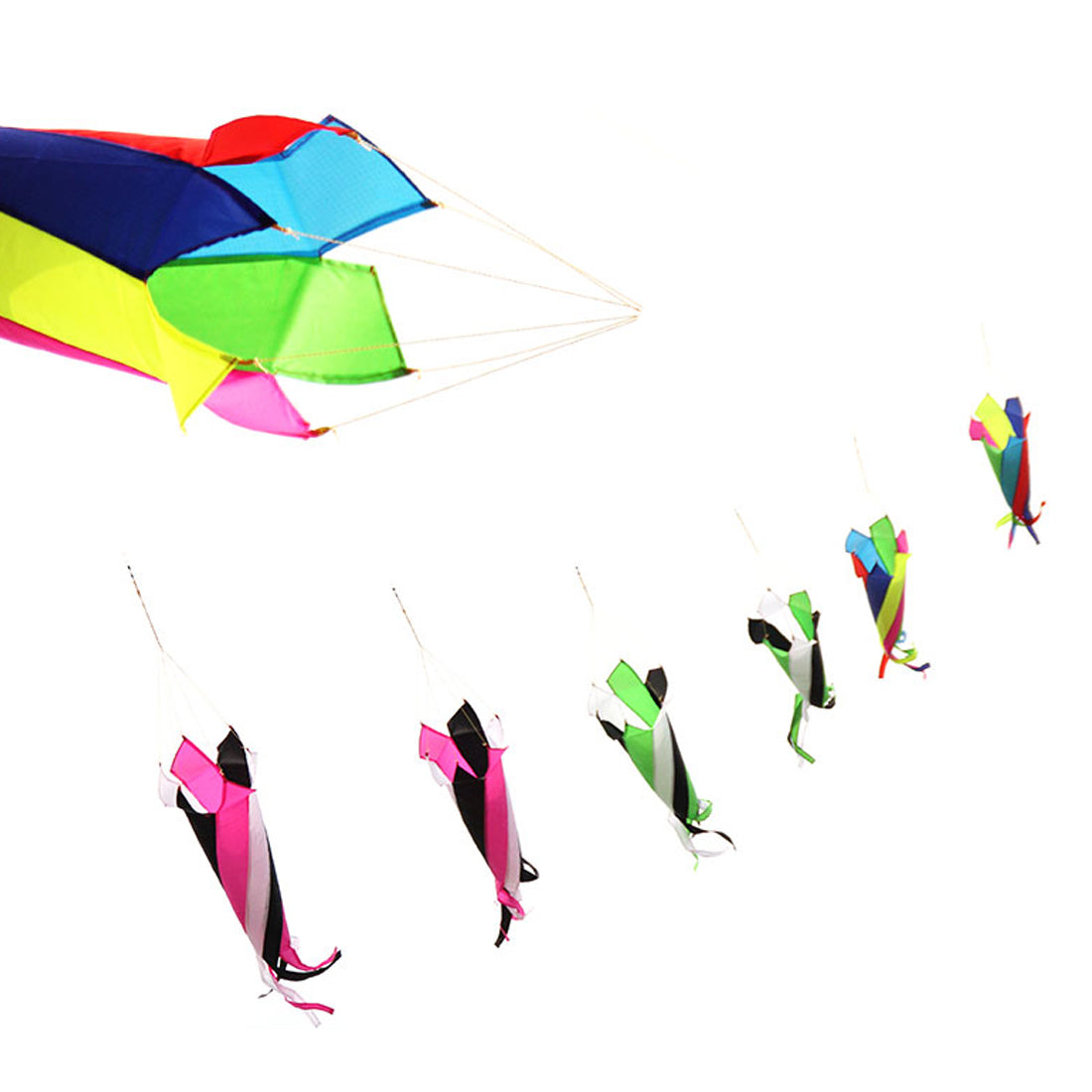 1.2m Outdoor WindSocks kite tail Rip-Stop Fabric