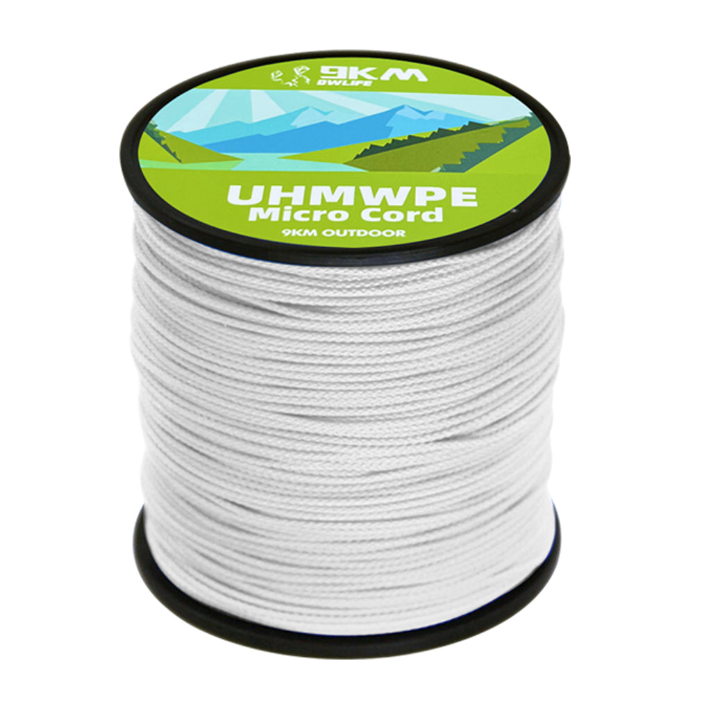 0.5~1mm Braided UHMWPE Cord Hollow Low Stretch Spectra Line Spliceable Rope Stunt Kitesurfing String Saltwater Fishing Line